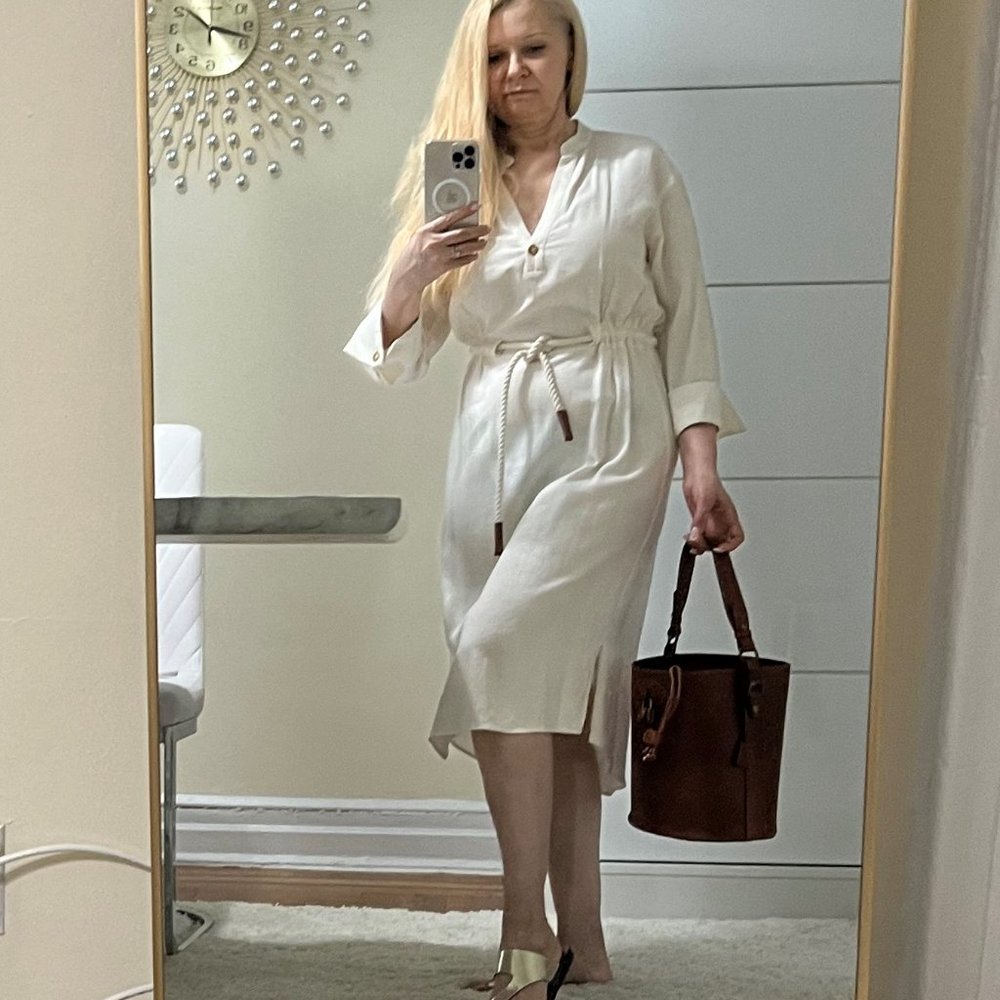 Linen dress.  Size S.